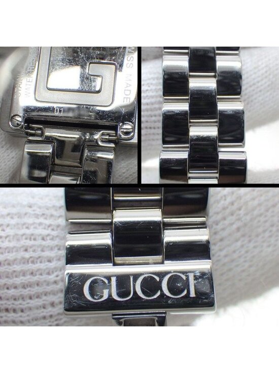 Gucci Watch Square Silver Dial SS Quartz Analog main image 4
